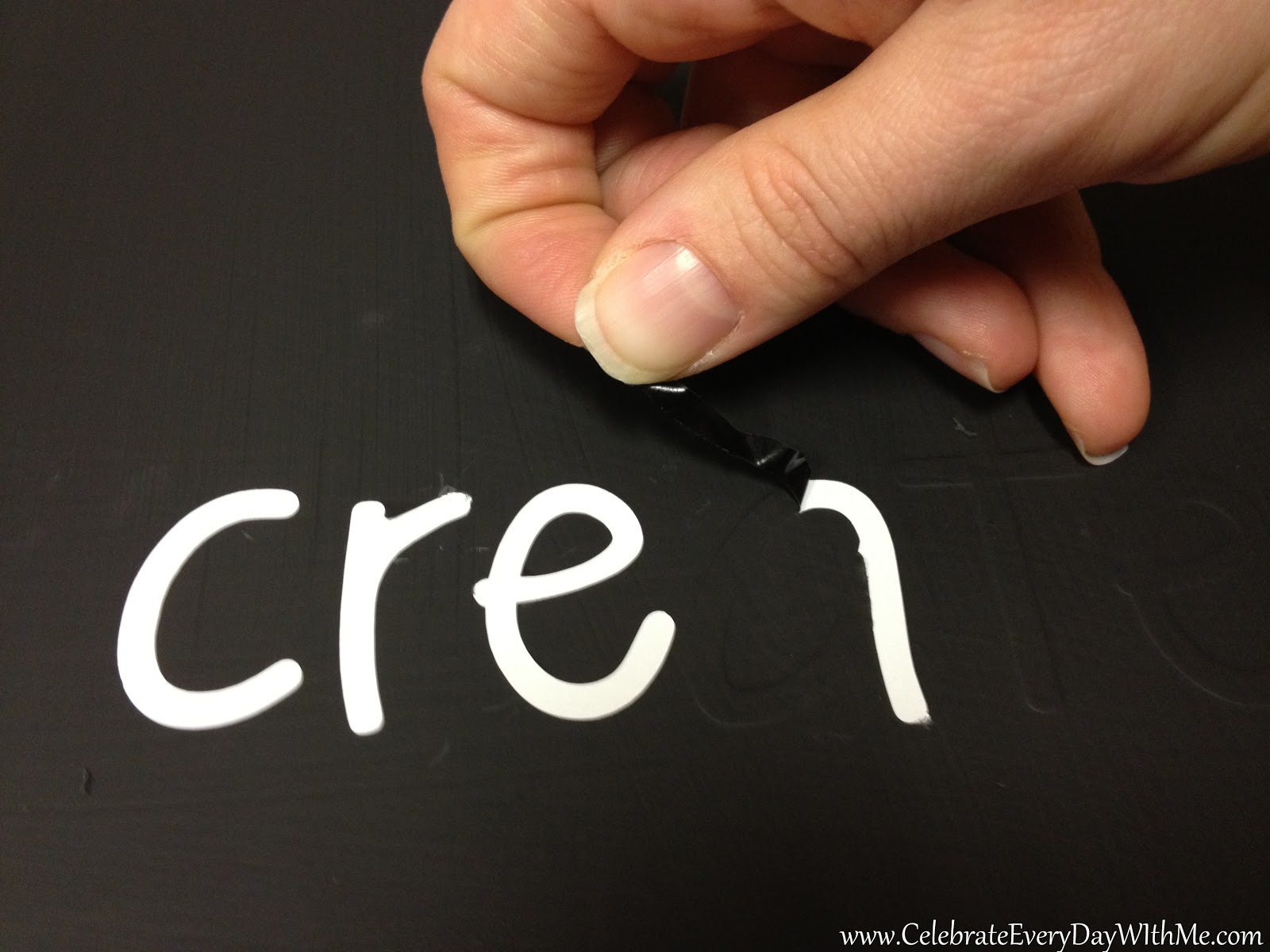 Create a Chalkboard Table Celebrate Every Day With Me