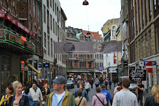 Busy street of  Stroget