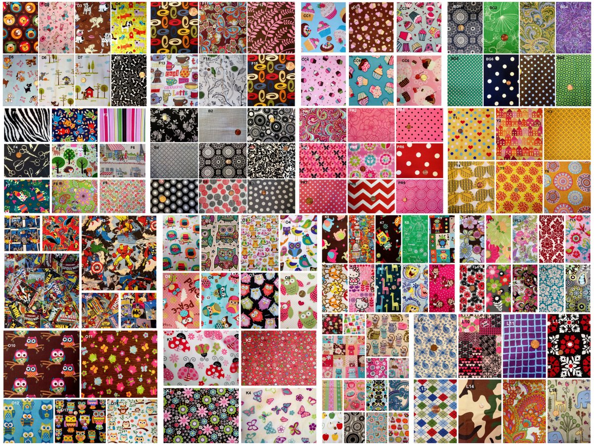 Quilted Cupcake 100 Fabric Choices in my Etsy Shop!