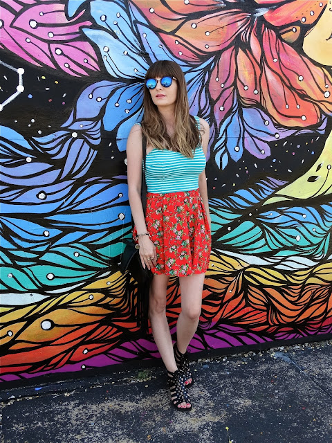 Summer #ootd post featuring ZeroUV sunglasses, crop tops and floral print skirt | House Of Jeffers | www.houseofjeffers.com