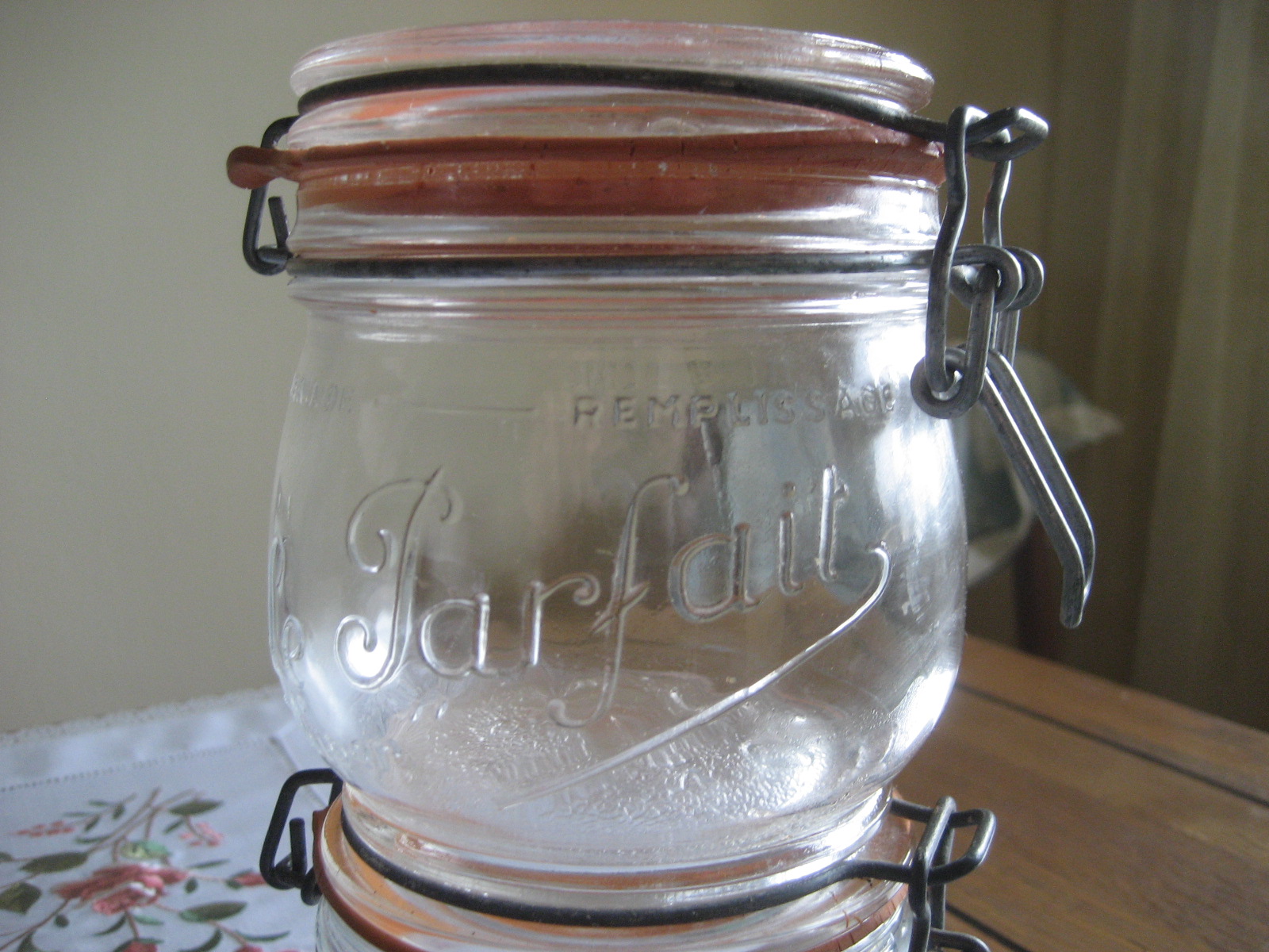 Six Balloons Vintage Delights Le Parfait Super Mason Jars Made in France