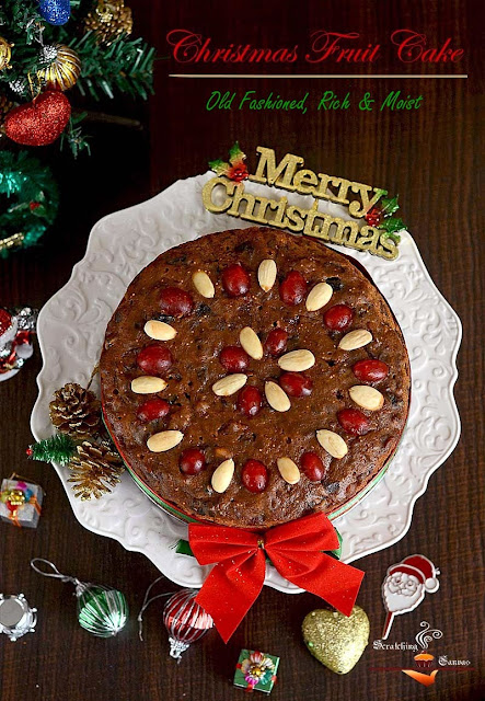Recipe | Old Fashioned Rich & Moist Christmas Fruitcake | Scratching Canvas