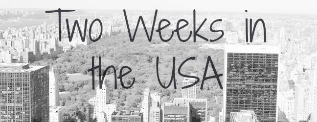 Two Weeks in the USA