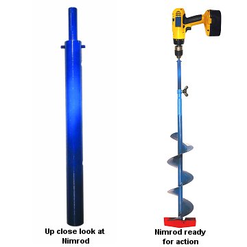 hand auger drill adapter