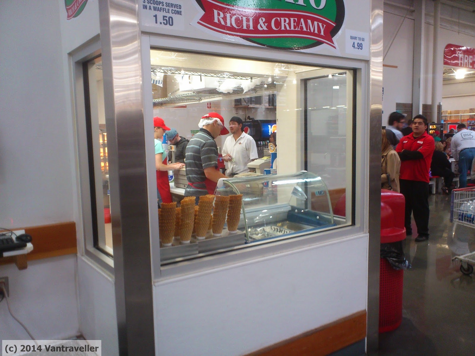 Vantraveller 1.50 for 3 big scoops of Gelato!!! (Costco Seattle)