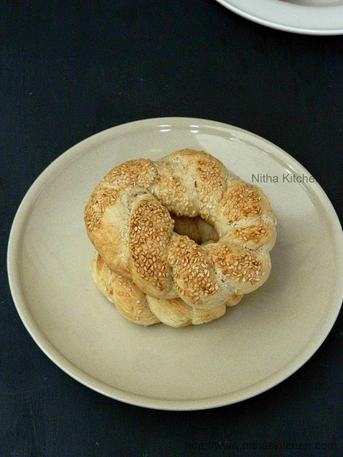 Simit | Turkish Sesame Seed Ring Bread | Egg Free Butter Free Bread ...