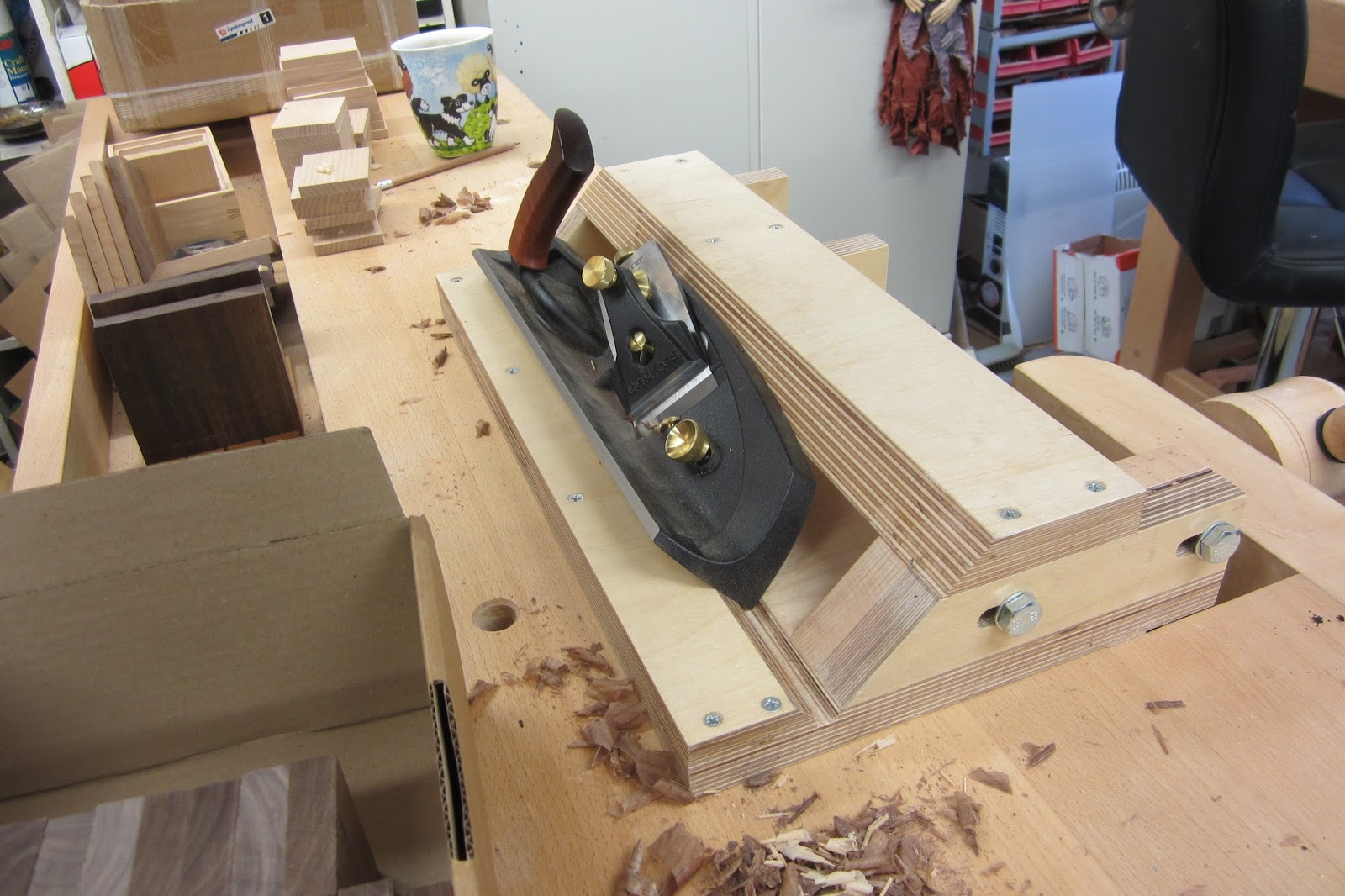 David Barron Furniture Veritas Shooting Board Plane