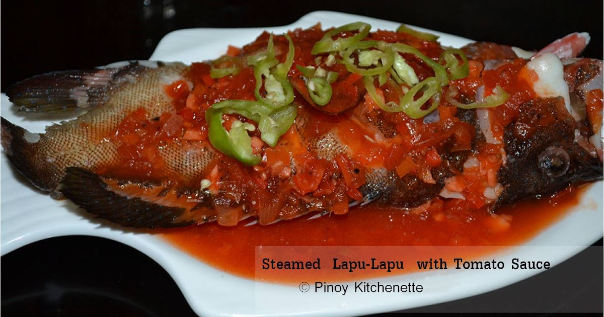 Steamed LapuLapu with Tomato Sauce Pinoy