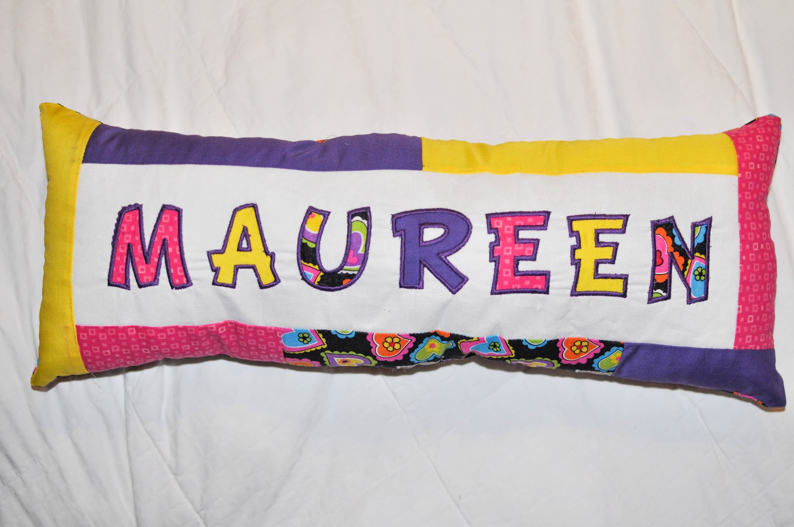 Custom Child’s Name Pillows Sew Wonderfully Jamie