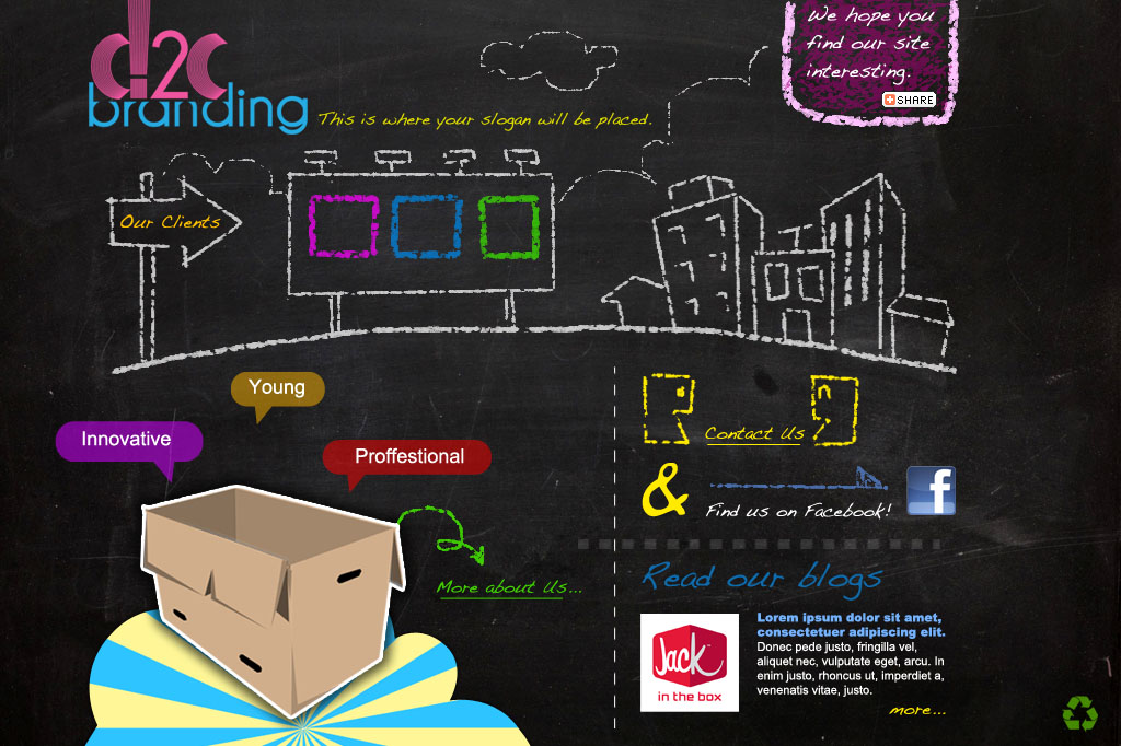 blackboard web design