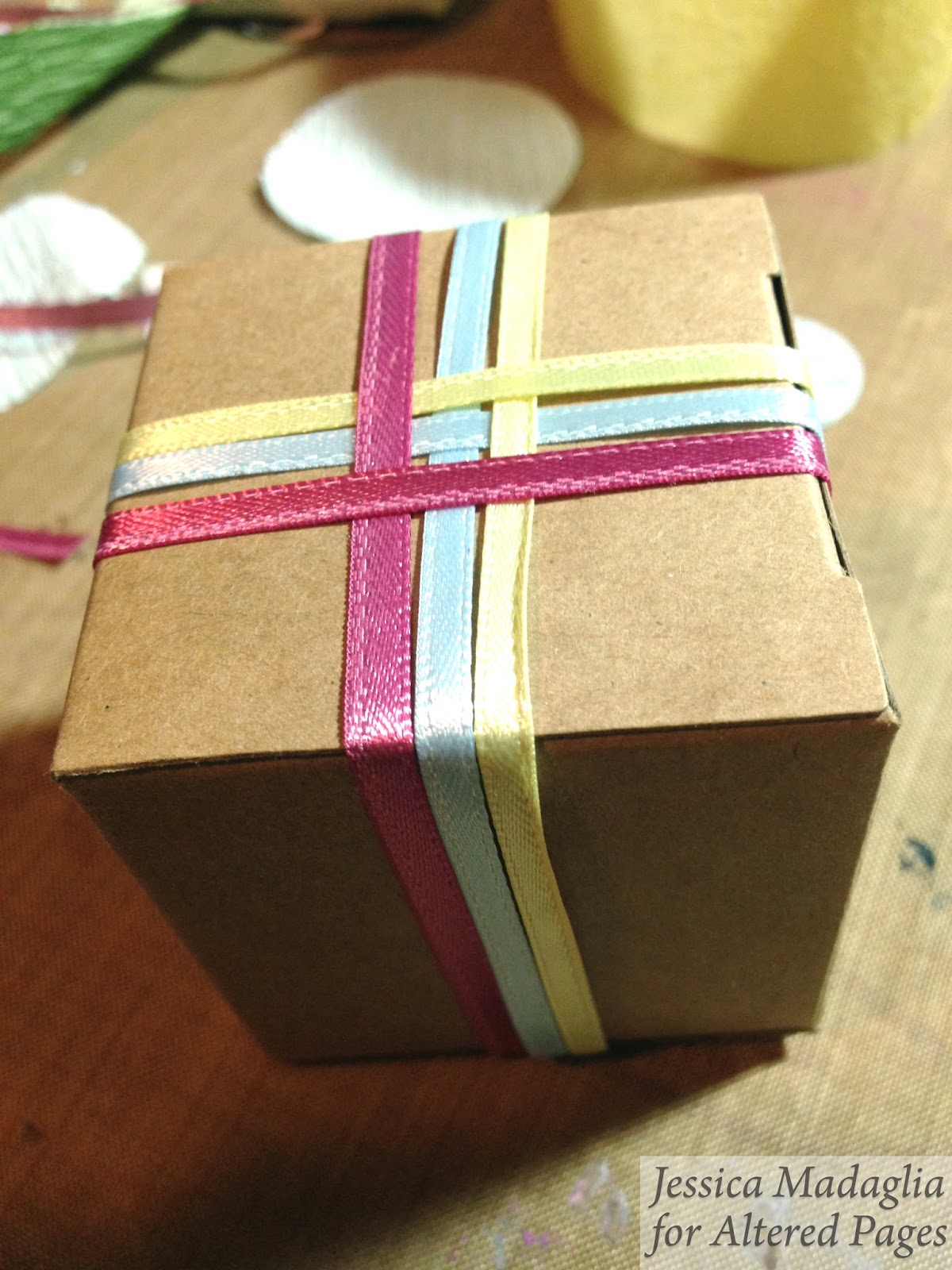 Crepe Paper flower boxes