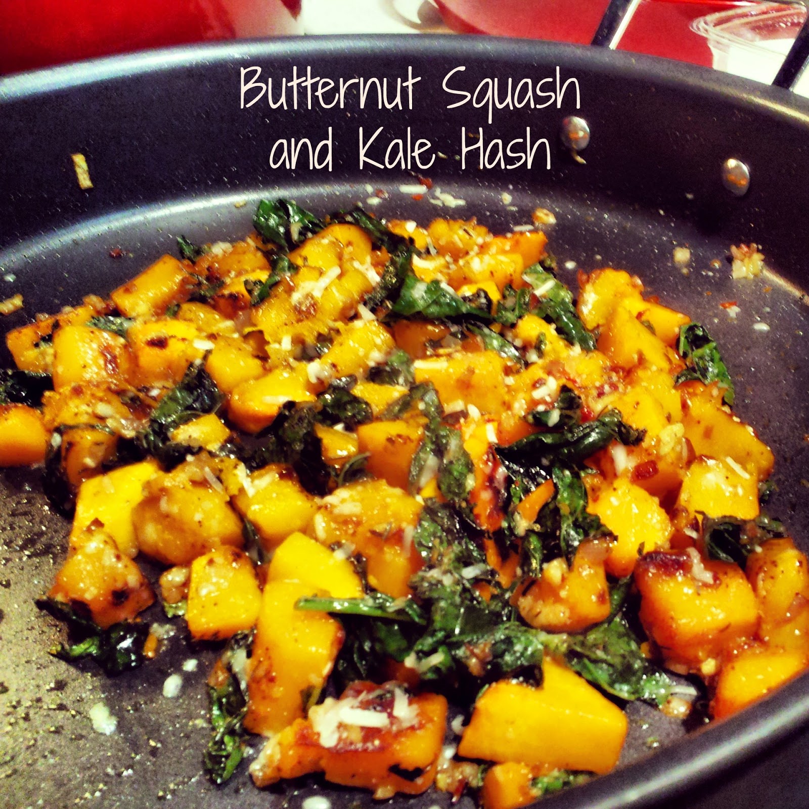 Kate's Cure for the Common Cuisine Butternut Squash and Kale Hash