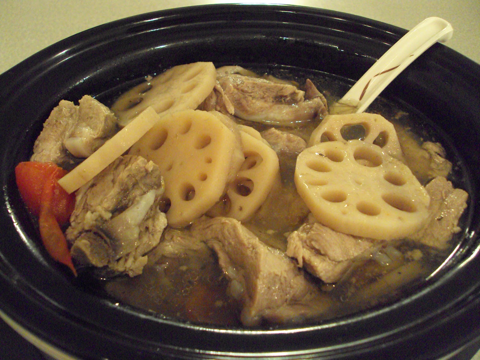 LOTUS ROOT PORK SPARERIBS SOUP