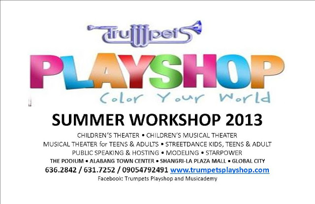 Summer Workshop, lessons, Activities, For Kids In Metro Manila 2013