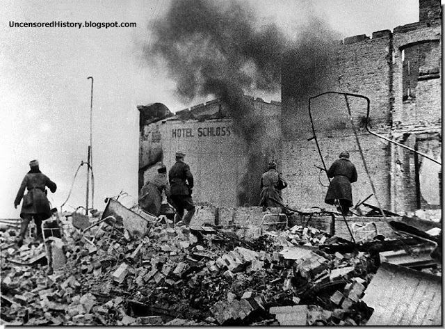 Red Army soldiers at Koenigsberg 1945