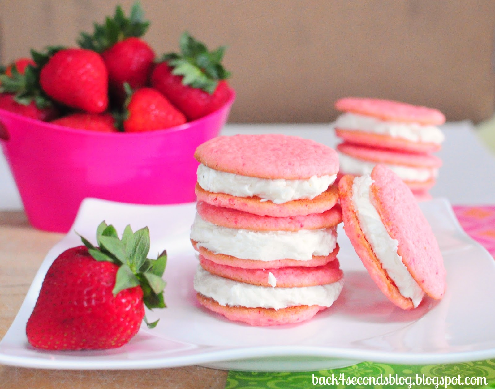Strawberry Lemonade Cookies and *Link Party* - Back for Seconds
