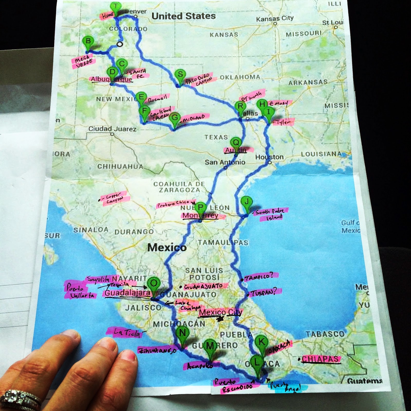 Beyond a page... Mexico Road Trip... Week 1