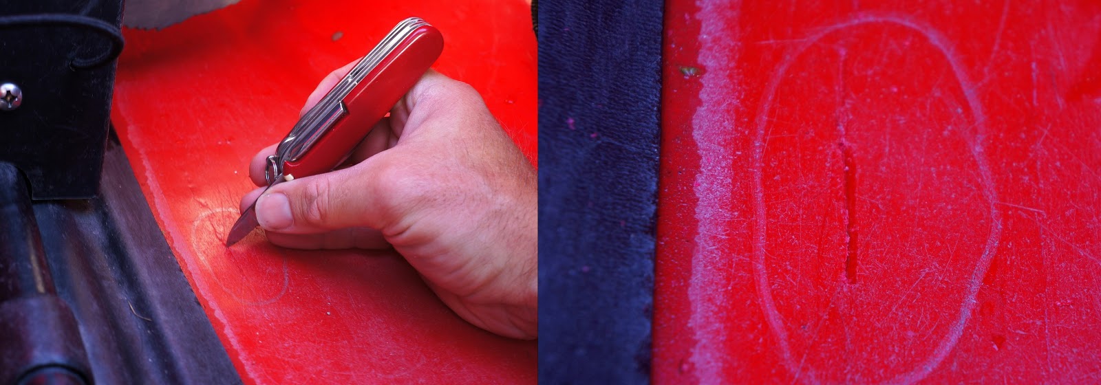 Paddle California Repairing crosslinked plastic kayaks