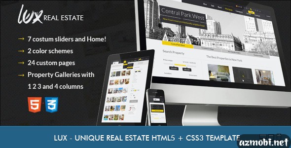 Lux – Huge and Unique Real Estate HTML