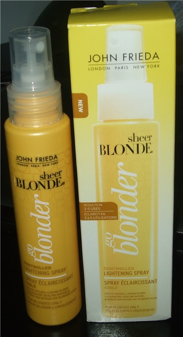 Bleeding Beauty John Frieda Sheer Blonde Go Blonder Lightening Spray