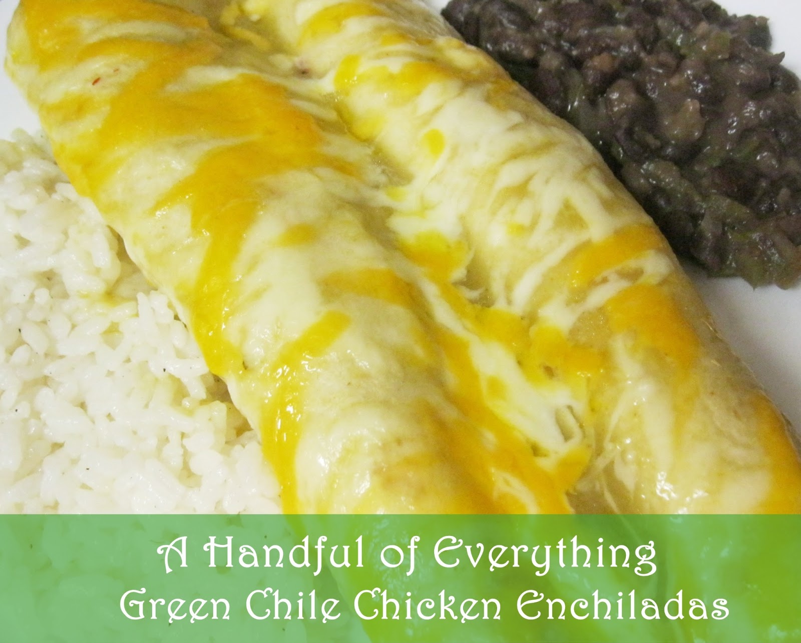 Green Chile Chicken Enchiladas