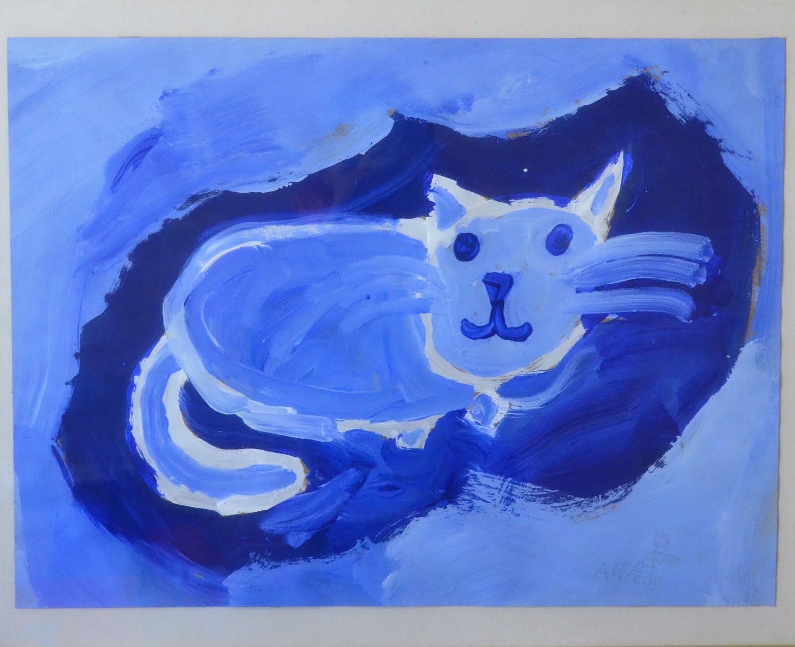 El gato Azul