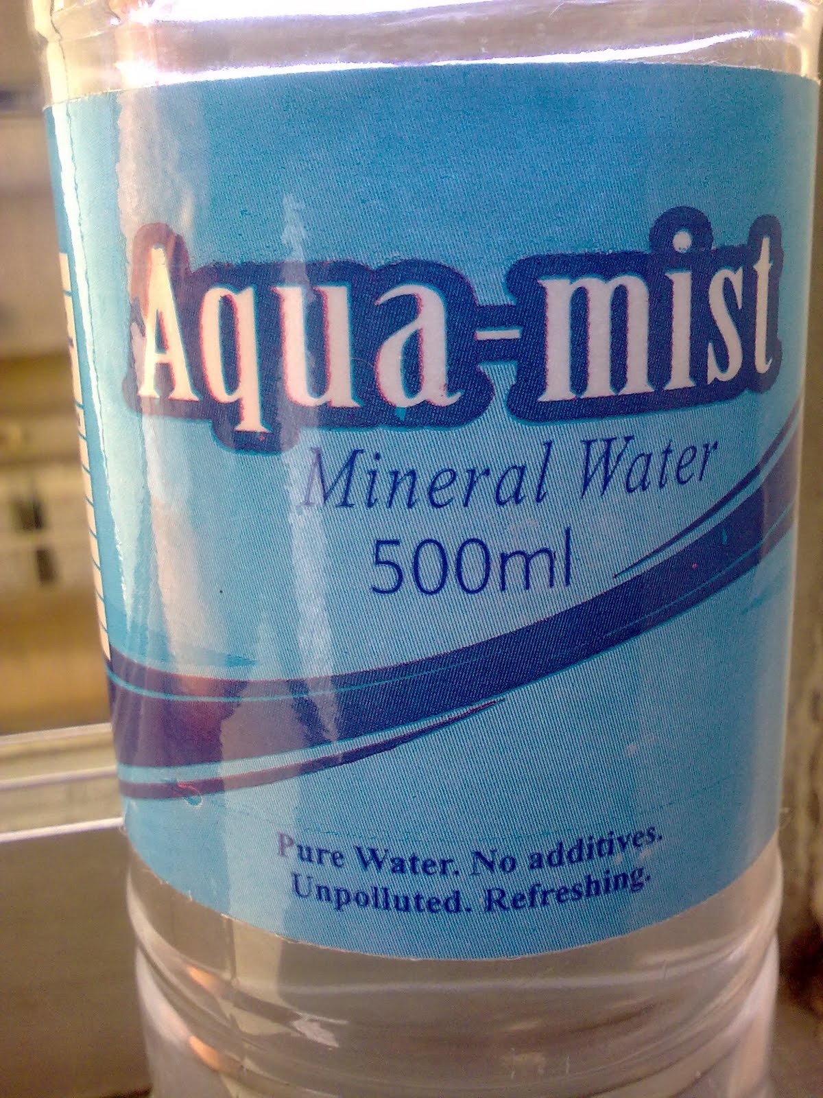 Veritas, Misericordiae et Miserabilis Aquamist pure Mineral Water and