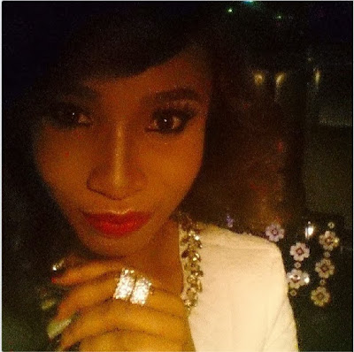 Tonto Dike Flaunts Engagement Ring From New Boyfriend