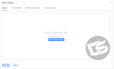 Untuk Memasukan Video