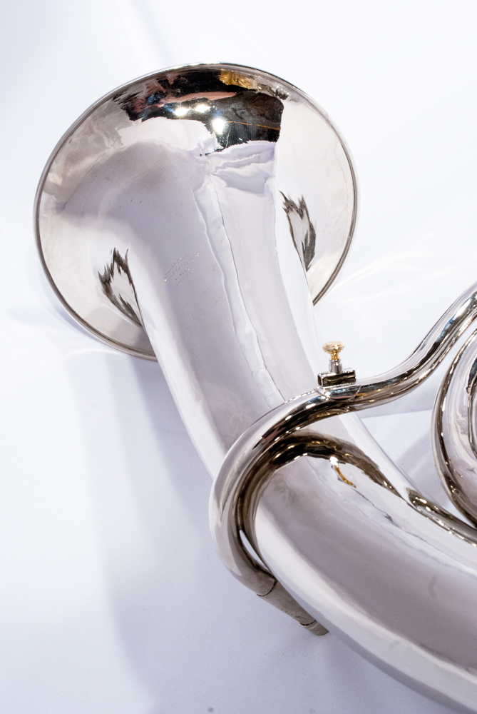 Vintage Tenor horn / Baritone horn by Bohland&Fuchs in Nickel Silver