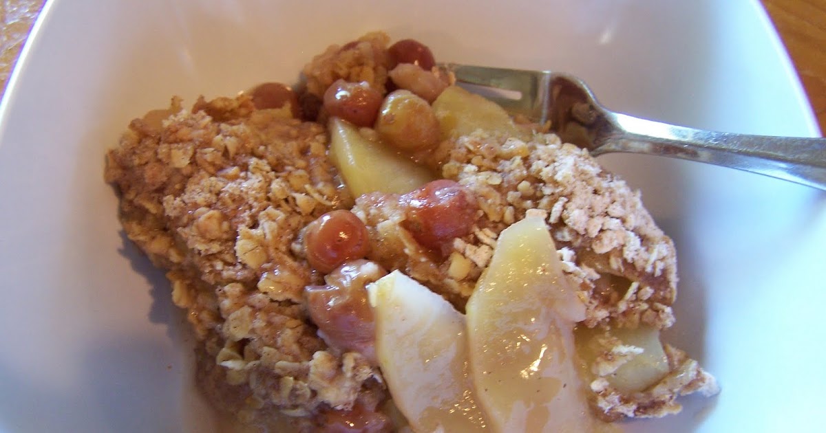 Dutch Oven Madness! Grape and Apple Crisp