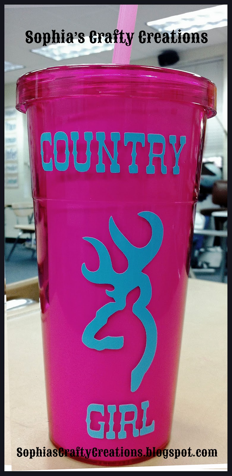 Sophia's Crafty Creations Country Girl Personalized Tumbler