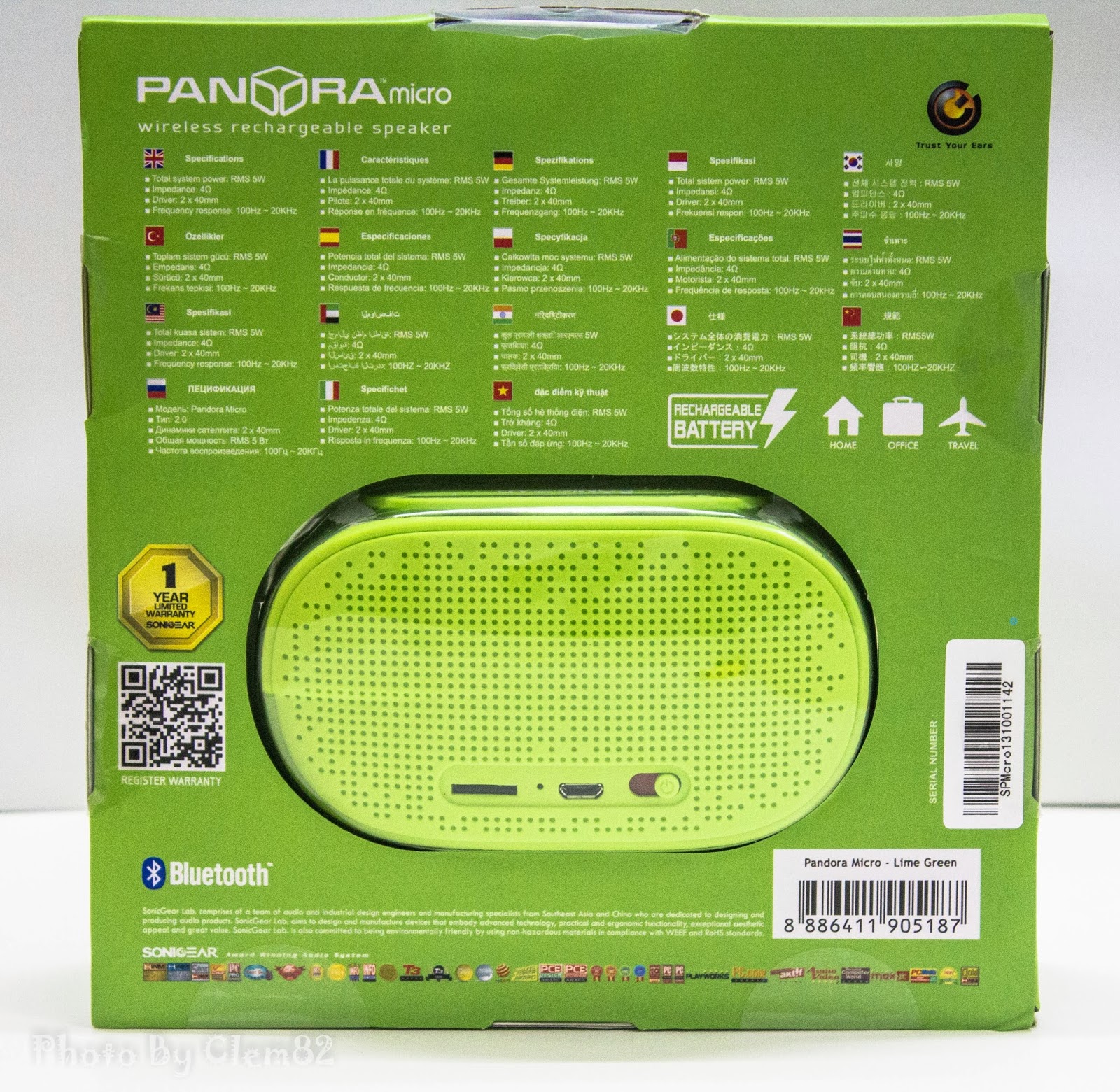 Opening Pandora's Box: SonicGear Pandora Wireless Bluetooth Media Player Series 132