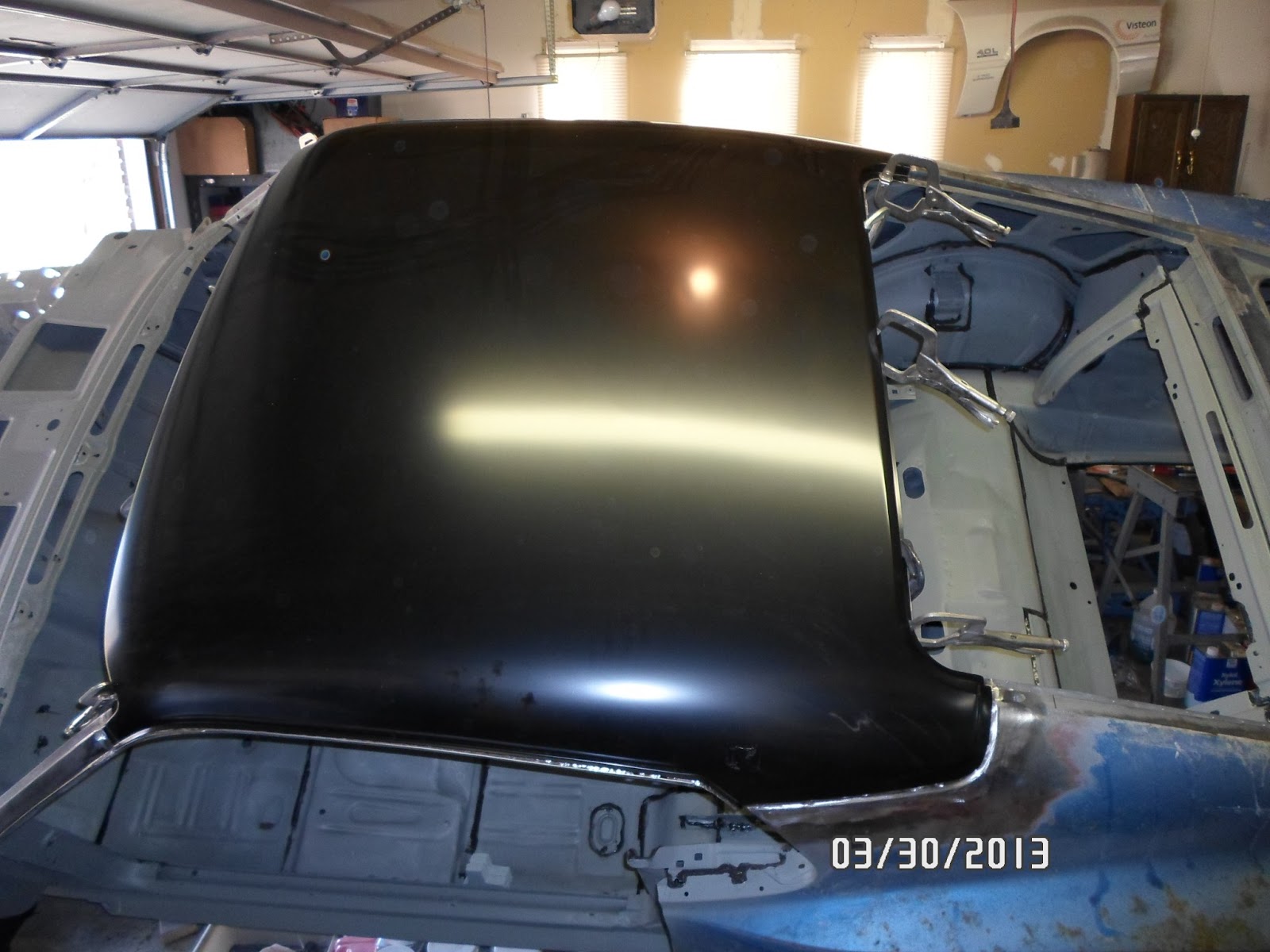 Night Mission Boss 302 Blog Replacing the Roof Skin Part 1