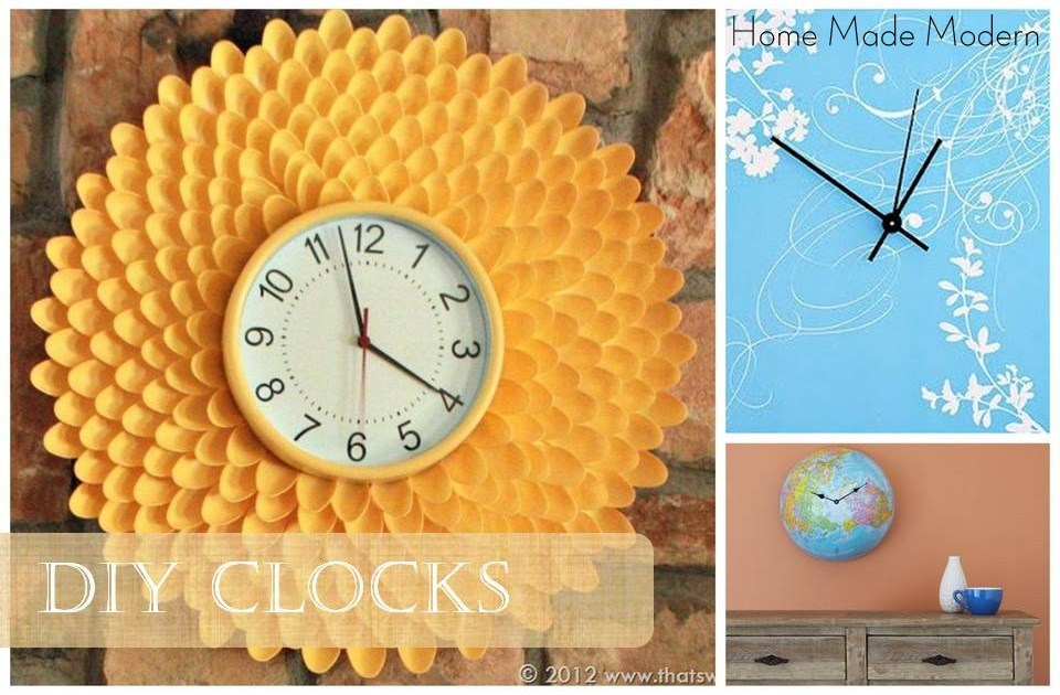 Home Made Modern Craft of the Week DIY Clocks