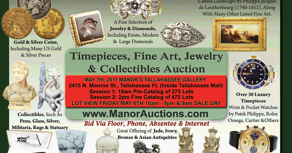 Fine Art & Collectibles Auctioneers Appraisers Fine Art, Jewelry