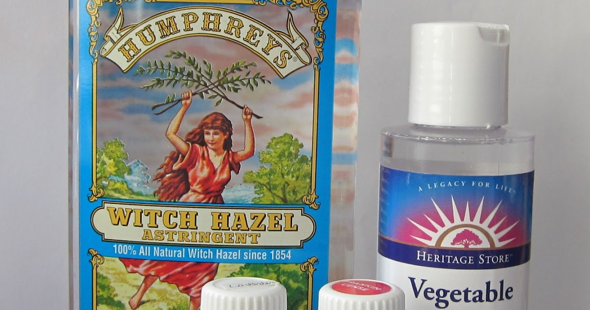 DIY Witch Hazel & Glycerin Toner Naturalla Beauty