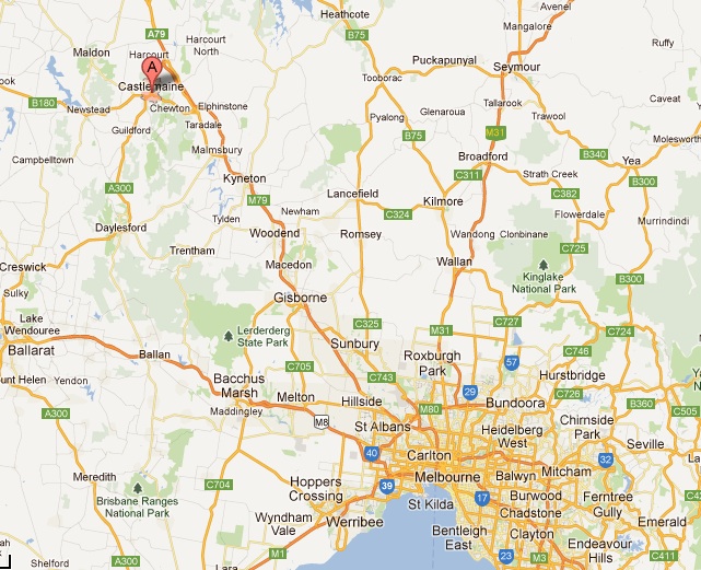 a bit of everything driving through Castlemaine...