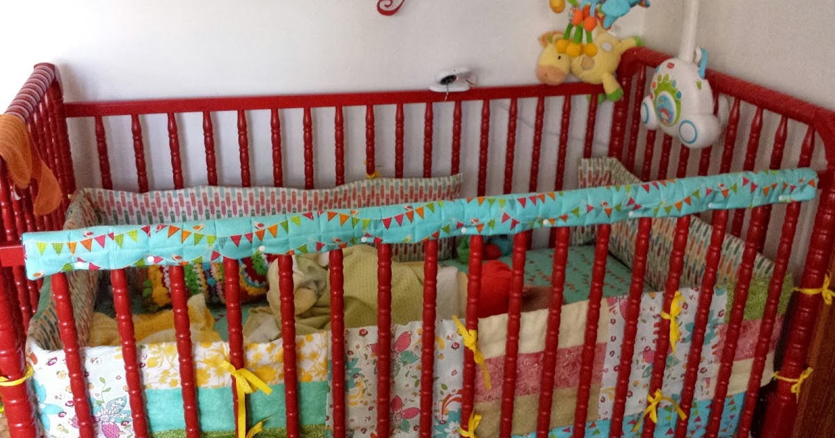 LouBee's Making Crib Rail Covers with snaps!! While She Sleeps!