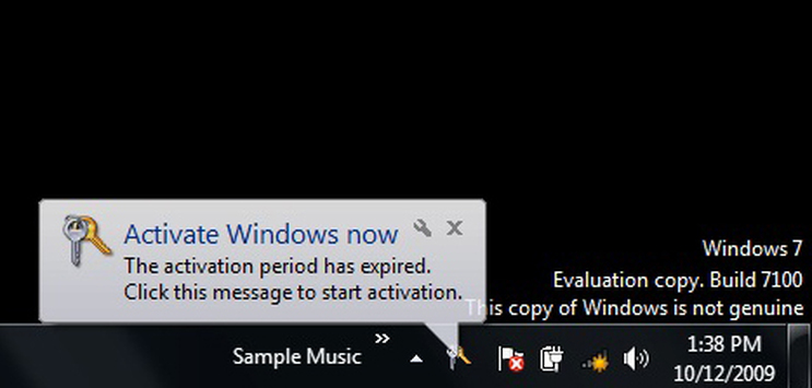 My Activation Period Has Expired Windows 7