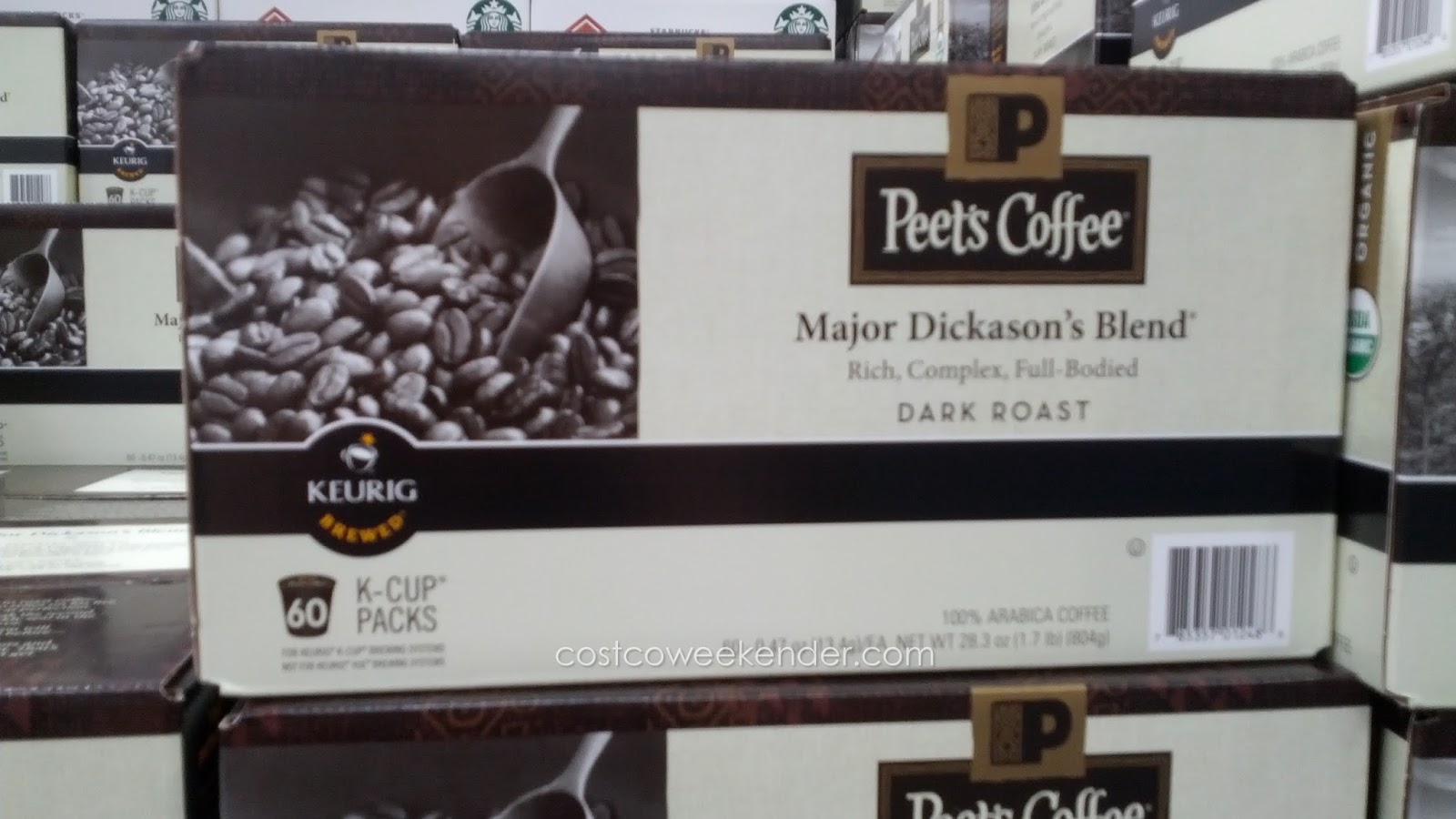 Peet's Coffee Major Dickason's Blend KCups (60 count) Costco Weekender