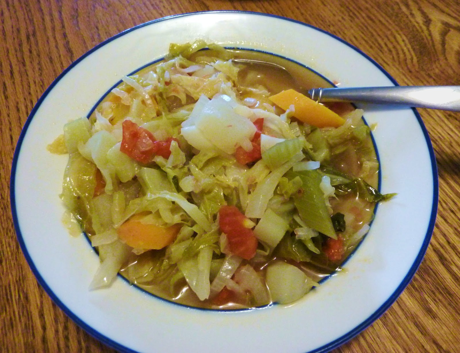 Shredded Cabbage Soup From Lulu's Kitchen
