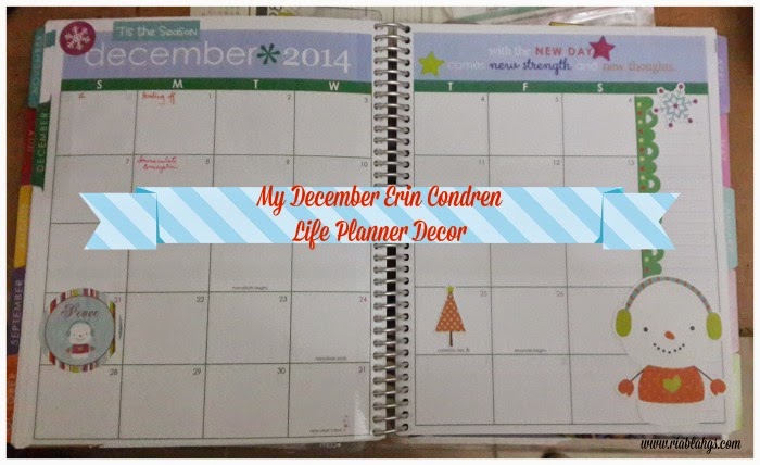 My December Erin Condren Planner Decor It S My Party