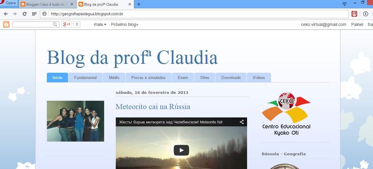 Blog da profª Claudia
