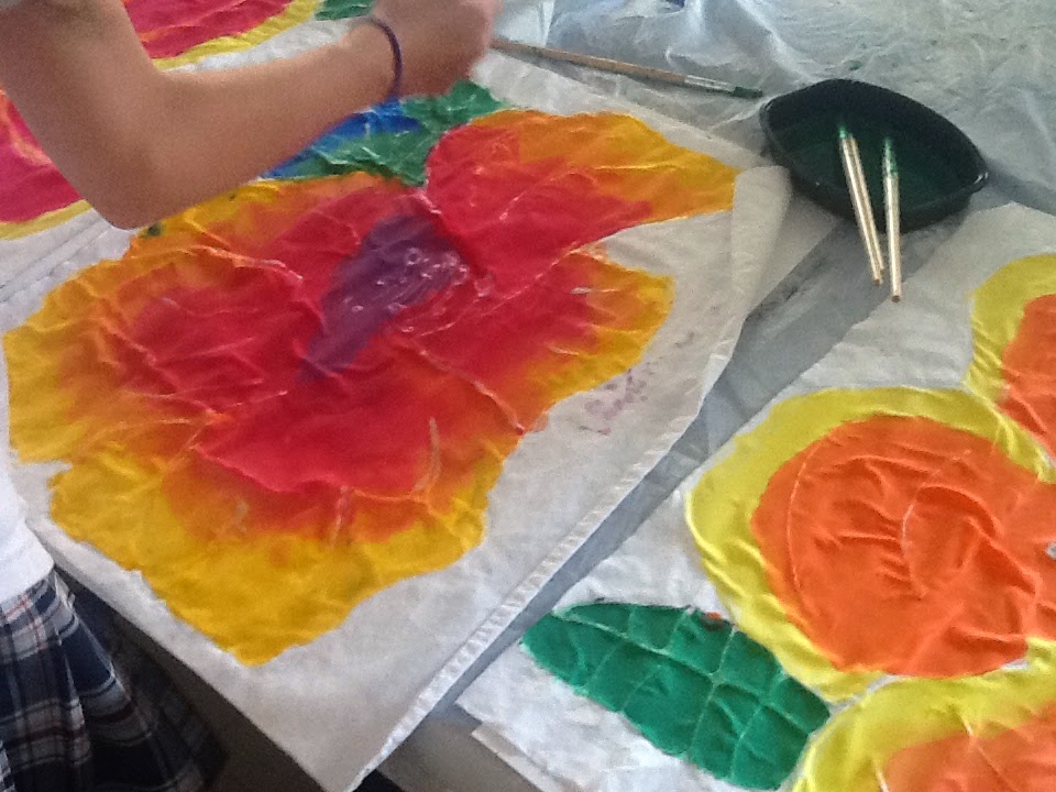 Dana Teh Adventures in Teaching Practicing "Batik" with Middle School