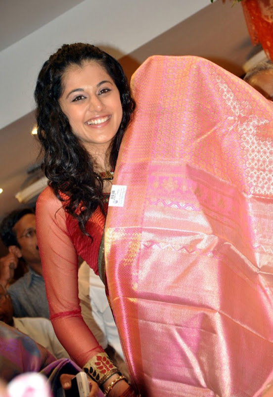 Taapsee  Telugu Actress Sri Palam Saree Showroom Images Gallery  stills