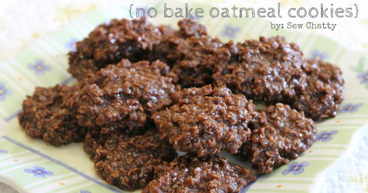 Sew Chatty {no bake oatmeal cookies}