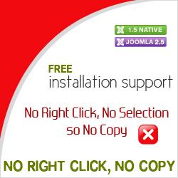 No Right Click, No Copy for Joomla 1.5 & 2.5 & 3.0
