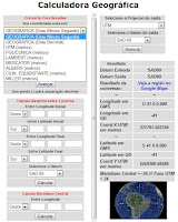 CALCULADORA GEOGRÁFICA