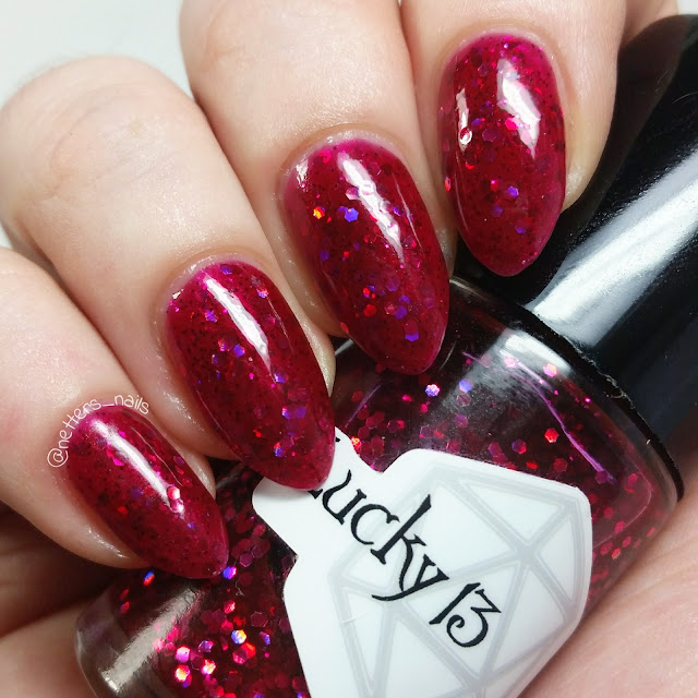 Lucky 13 Lacquer Life is short and you are hot swatch 